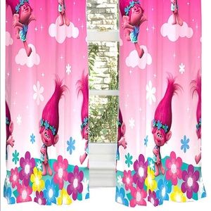 2 sets of Trolls Microfiber Window Panels